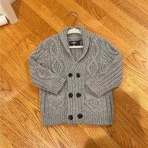 H&M Toddler Boys Shawl Collar Cable Knit Cardigan - Gray - Sz 12-18m